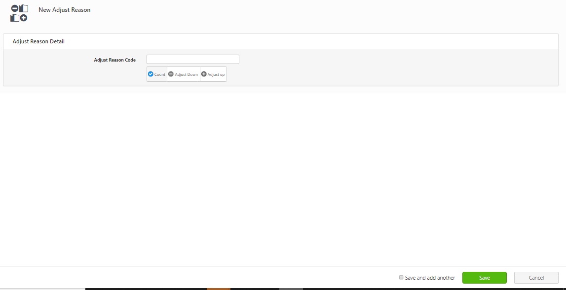 Adjust Reason Code Lookup